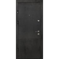 Двері вхідні мдф/мдф ПК-560 Q Оксід чорний/світлий (860L)