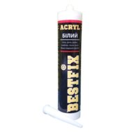 Герметик акриловий білий 300 мл, BESTFIX