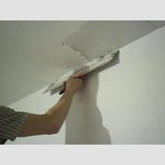 Формирование углов под покраску между стеной и потолком